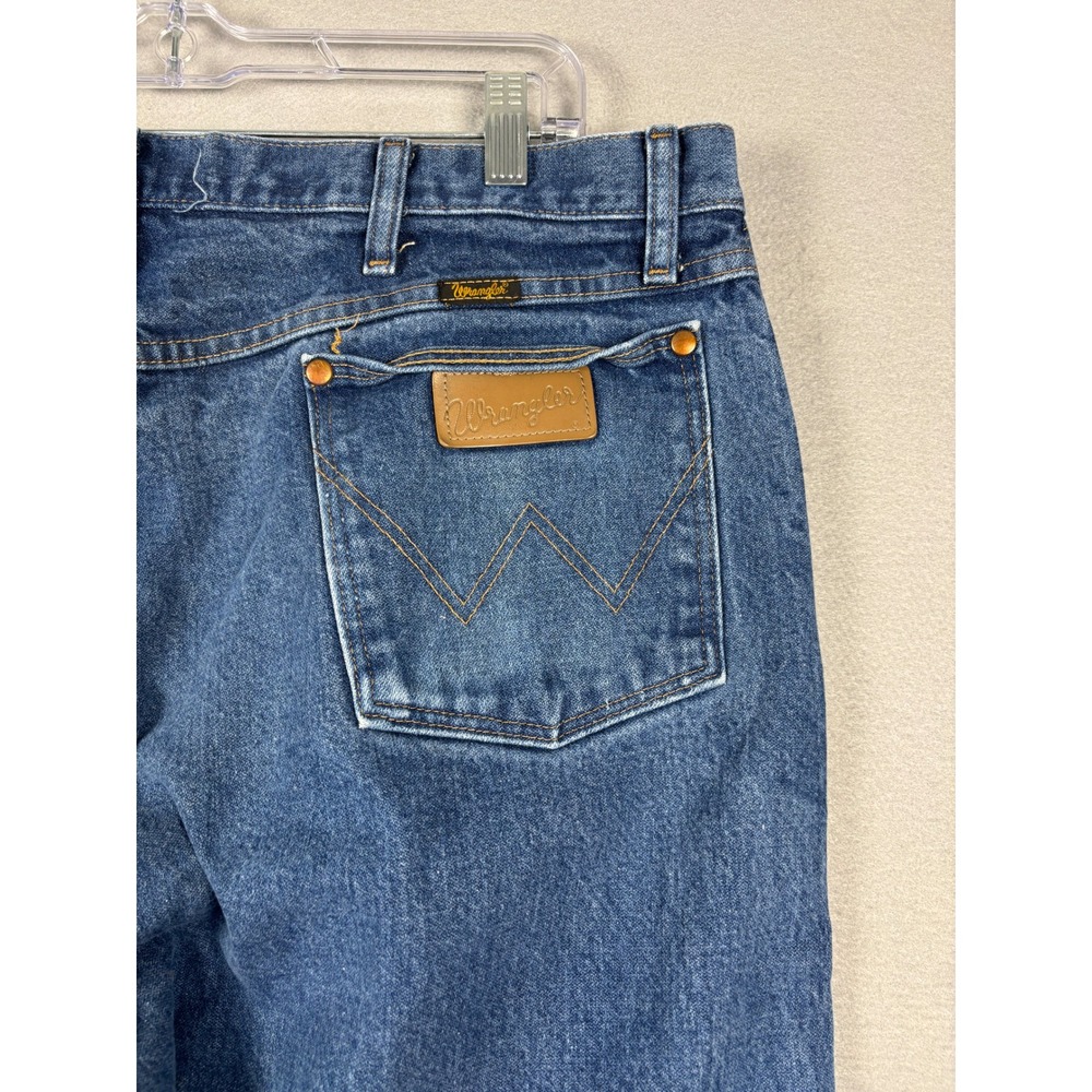 Wrangler 13MWZPW Cowboy Cut Original Fit Jeans 40x32 Blue Denim - Picture 5 of 9
